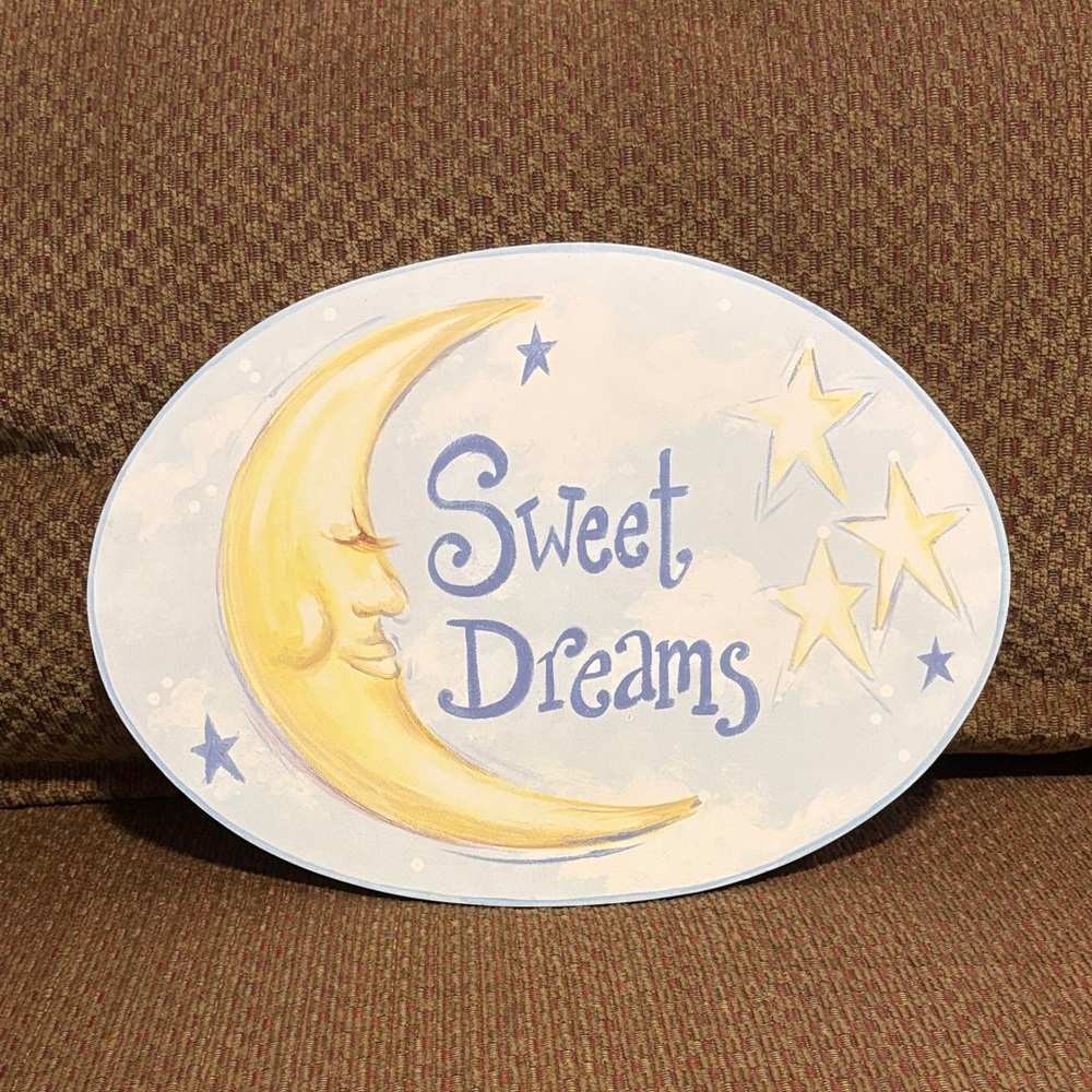 Sweet Dreams Moon and Stars Wall Decor